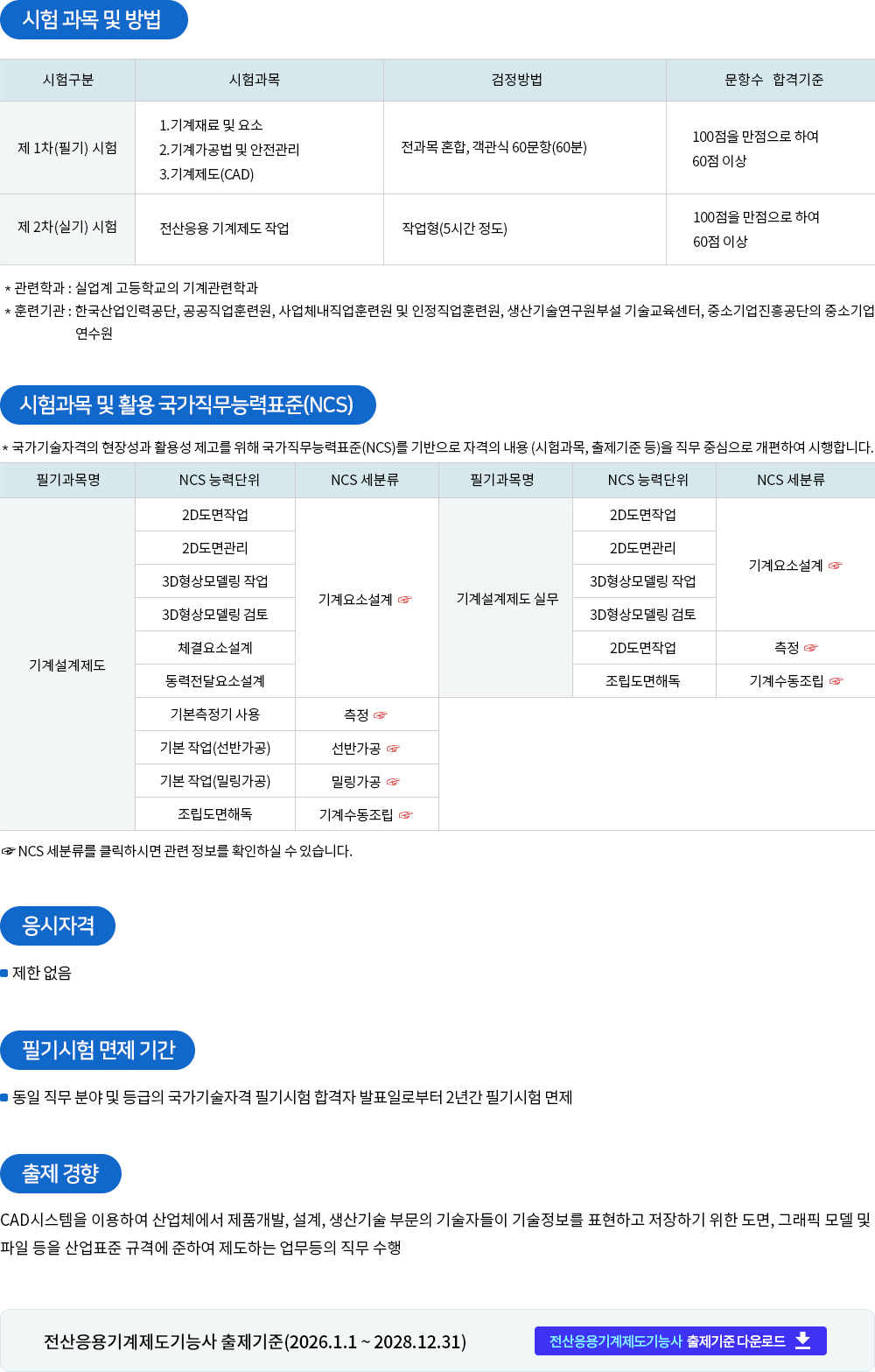 전산응용기계제도기능사 응시자격