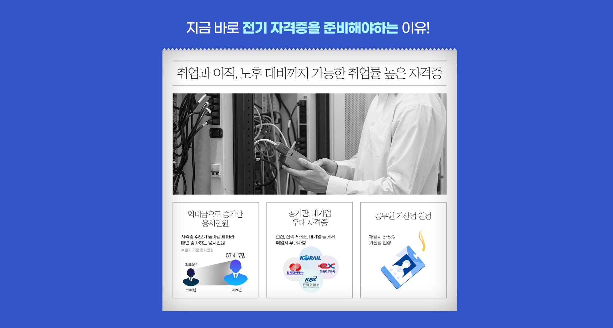 지금 바로 전기자격증을 준비해야하는 이유!