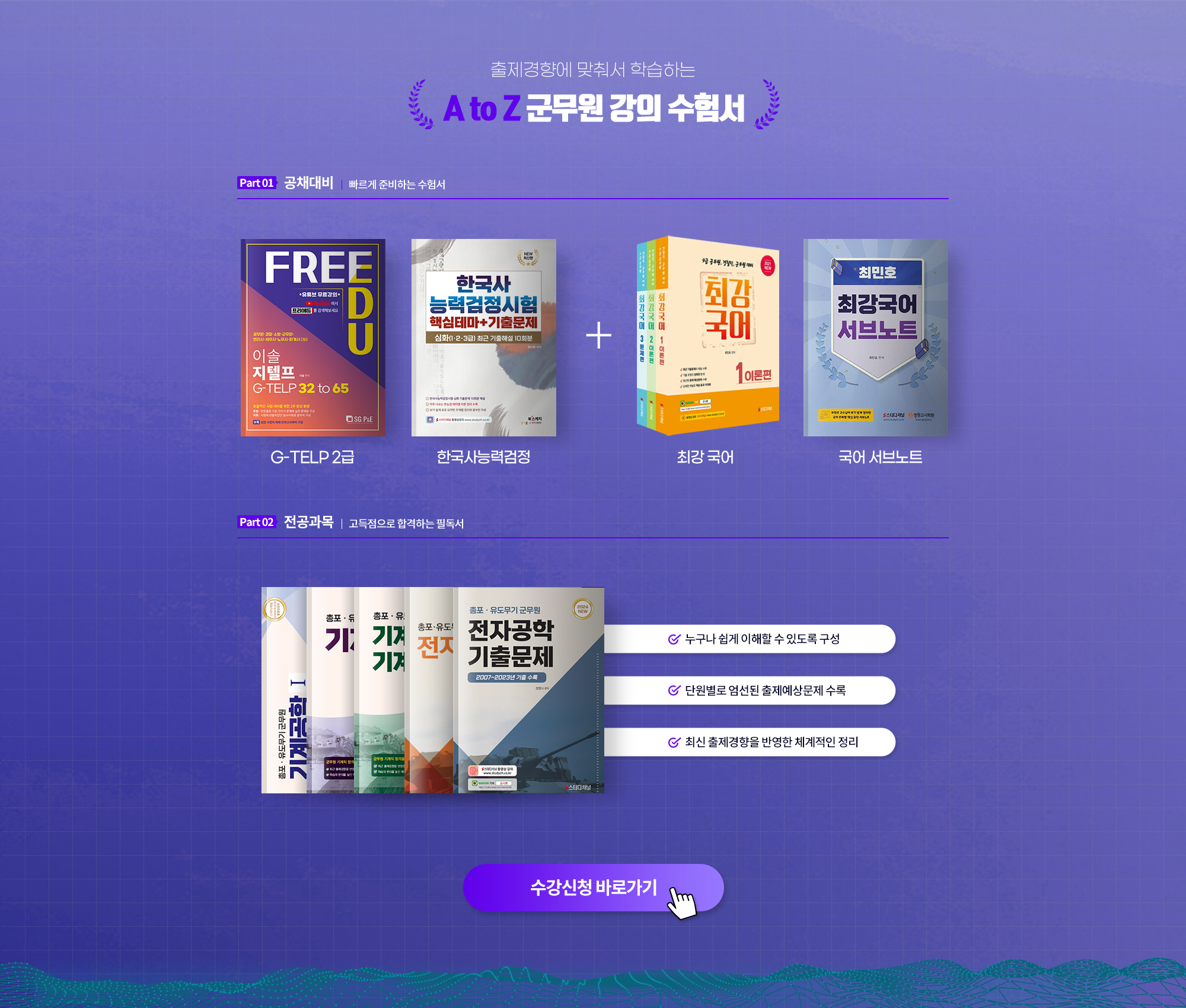 출제경향에 맞춰서 학습하는 A to Z 군무원 강의 수험서