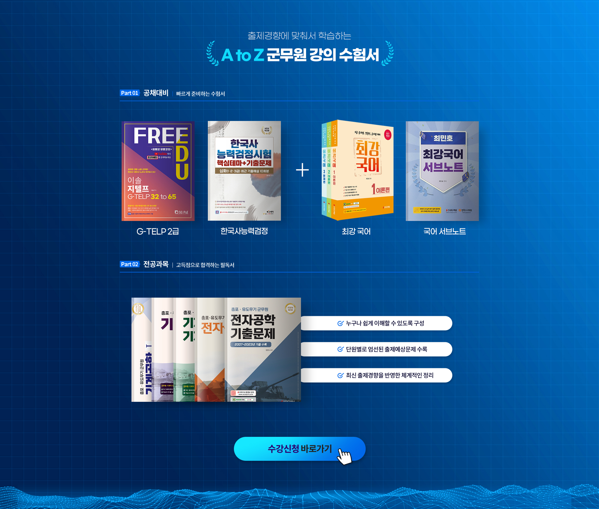 출제경향에 맞춰서 학습하는 A to Z 군무원 강의 수험서